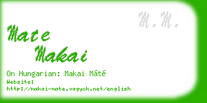 mate makai business card